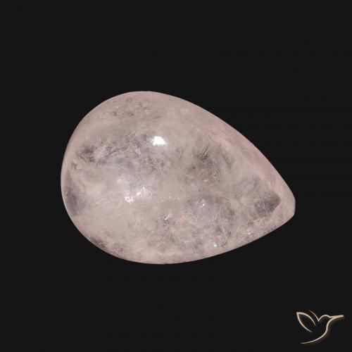 8.00 ct Pink Morganite Stone, Natural Morganite in Pear Cabochon Shape for Sale