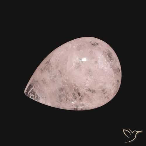6.16ct Natural Medium Pink Morganite, Pear Shape, Translucent