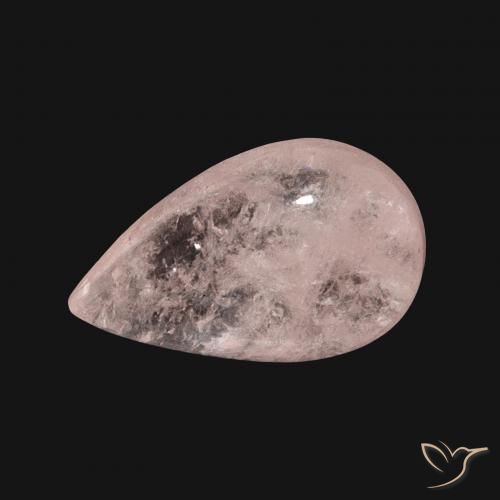 5.28ct Natural Flamingo Pink Morganite, Pear Shape, Translucent