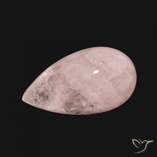 8.18ct Natural Medium Pink Morganite, Pear Shape, Translucent