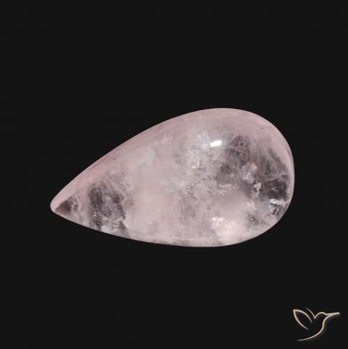3.35ct Natural Light Pink Morganite, Pear Shape, Transparent