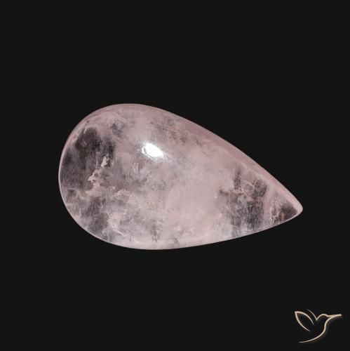 3.35 ct Pink Morganite Stone, Natural Morganite in Pear Cabochon Shape for Sale