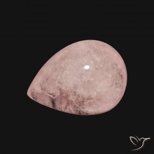 4.18ct Natural Light Pink Morganite, Pear Shape, Transparent