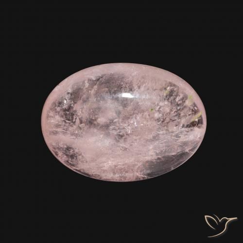 5.58ct Natural Flamingo Pink Morganite, Oval, Transparent
