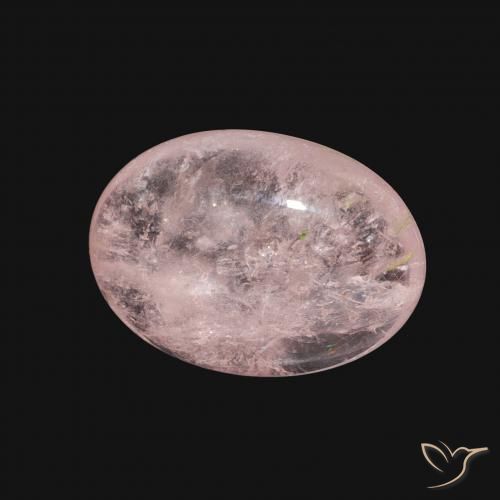 5.58 ct Pink Morganite Stone, Natural Morganite in Oval Cabochon Shape for Sale