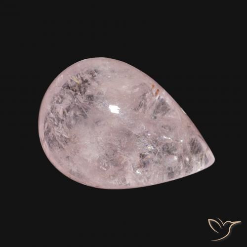4.86 ct Pink Morganite Stone, Natural Morganite in Pear Cabochon Shape for Sale