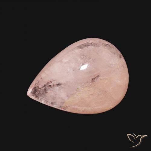 3.52ct Natural Light Pink Morganite, Pear Shape, Transparent
