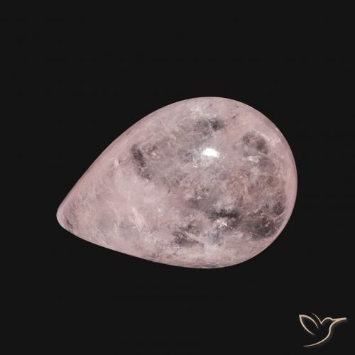 4.02ct Natural Flamingo Pink Morganite, Pear Shape, Transparent