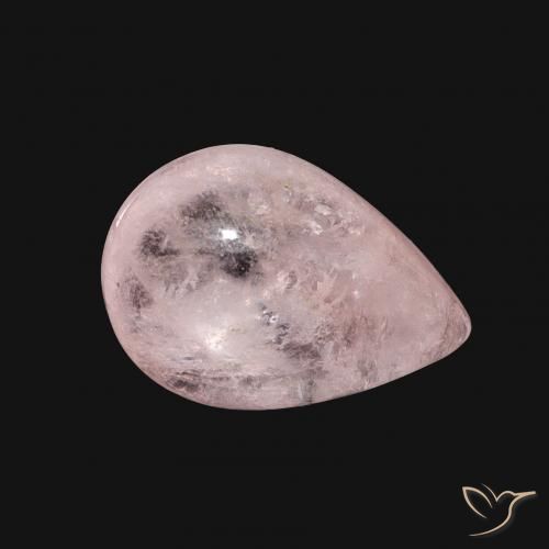 4.02 ct Pink Morganite Stone, Natural Morganite in Pear Cabochon Shape for Sale