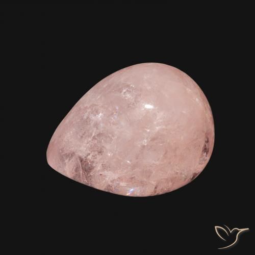 4.62ct Natural Light Pink Morganite, Pear Shape, Transparent