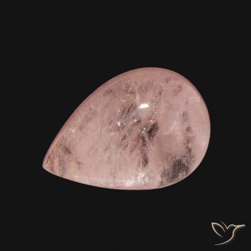 4.05 ct Pink Morganite Gemstone, Morganite Gem in Pear Cabochon Shape for Sale.