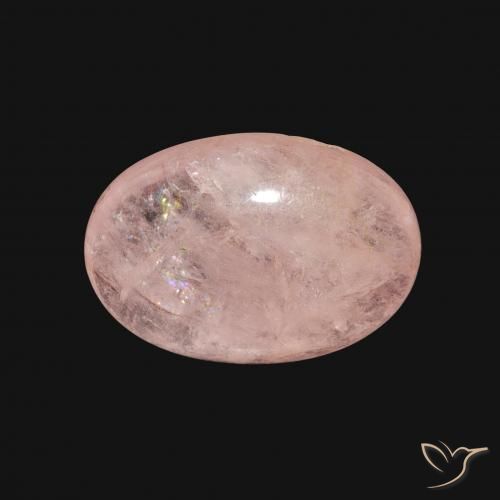 4.33ct Natural Light Pink Morganite, Oval, Transparent
