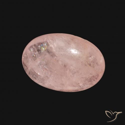 4.33 ct Pink Morganite Stone, Natural Morganite in Oval Cabochon Shape for Sale