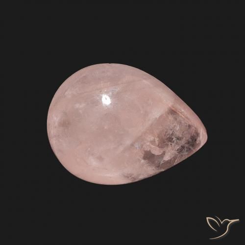 4.15 ct Pink Morganite Stone, Natural Morganite in Pear Cabochon Shape for Sale