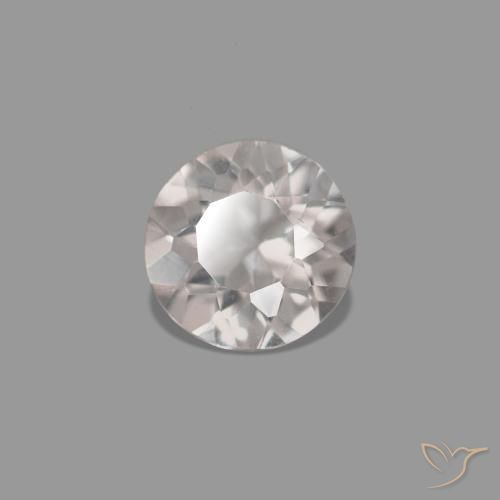 0.21 ct Pink Morganite Stone, Natural Morganite in Round Facet Shape for Sale