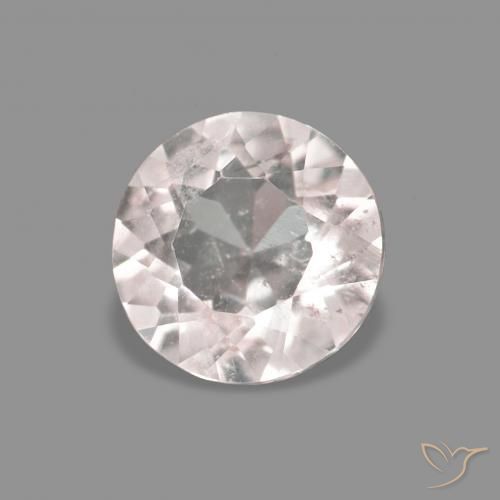 0.26 ct Pink Morganite Stone, Natural Morganite in Round Facet Shape for Sale