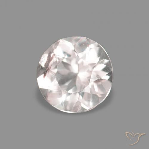 0.18 ct Pink Morganite Stone, Natural Morganite in Round Facet Shape for Sale
