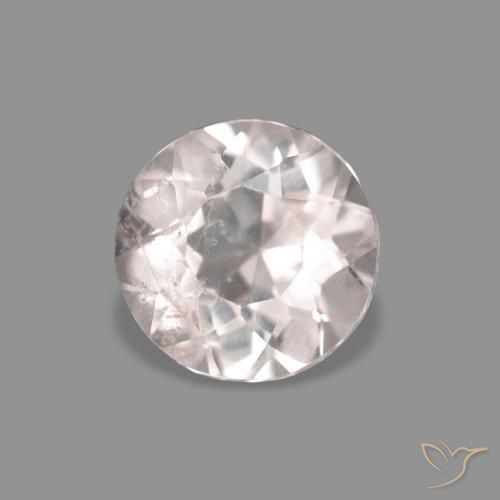 0.30 ct Pink Morganite Stone, Natural Morganite in Round Facet Shape for Sale