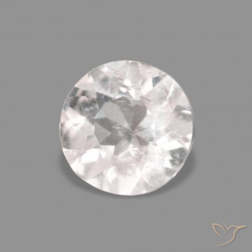 0.31 ct Pink Morganite Stone, Natural Morganite in Round Facet Shape for Sale
