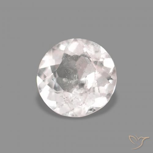 0.26 ct Pink Morganite Stone, Natural Morganite in Round Facet Shape for Sale