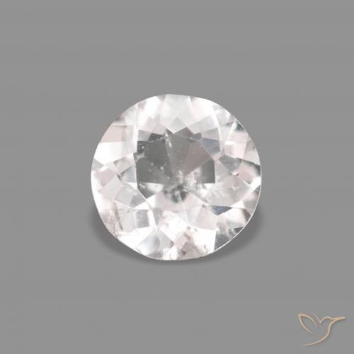 0.34ct Very Light Pink Morganite, Round, VS