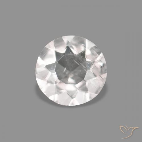 0.36ct Very Light Pink Morganite, Round, VS