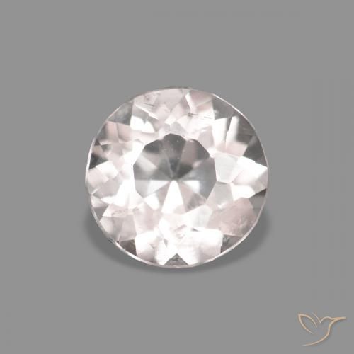 0.45ct Very Light Pink Morganite, Round, VS