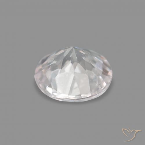 Morganite Gemstone in 4.3 mm Size for Sale, Morganite Stone in Very Light Pink Color