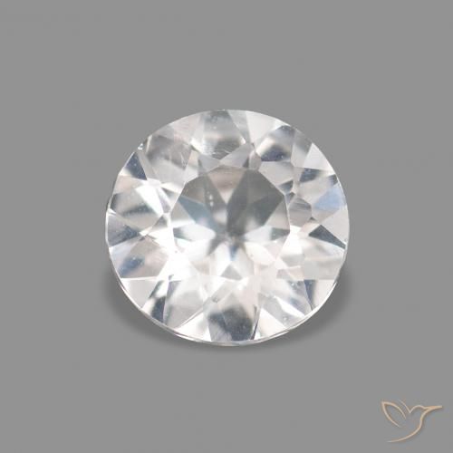 0.21ct Very Light Pink Morganite, Round, VVS-VS