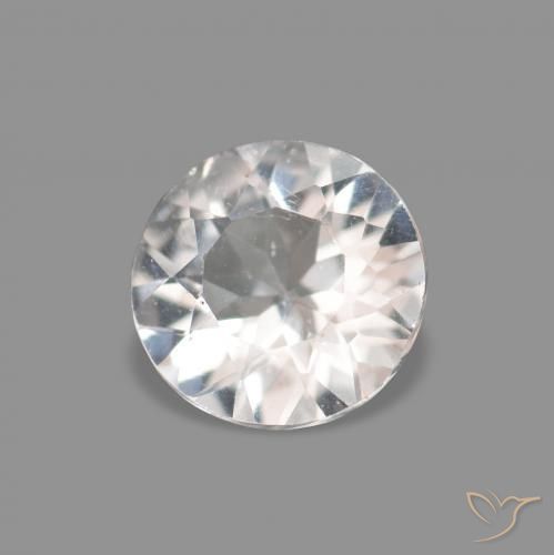 0.21 ct Pink Morganite Stone, Natural Morganite in Diamond-Cut Shape for Sale