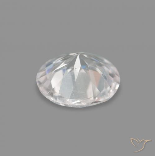 Morganite Gemstone in 4 mm (calibrated) Size for Sale, Morganite Stone in Very Light Pink Color
