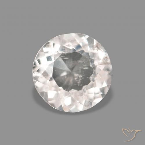 0.44ct Very Light Pink Morganite, Round, VS