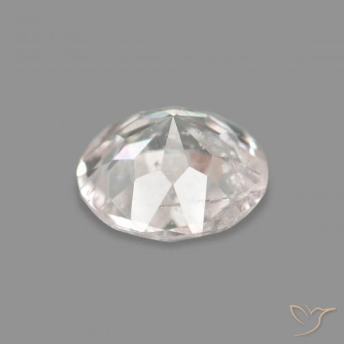 Morganite Gemstone in 5.3 mm Size for Sale, Morganite Stone in Very Light Pink Color