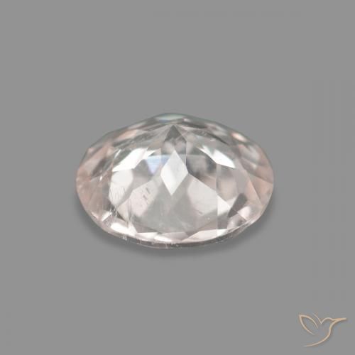 Morganite Gemstone in 5.5 mm (calibrated) Size for Sale, Morganite Stone in Very Light Pink Color