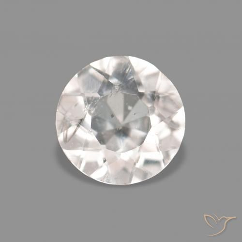0.30ct Very Light Pink Morganite, Round, VS