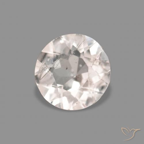 0.30 ct Pink Morganite Stone, Natural Morganite in Round Facet Shape for Sale