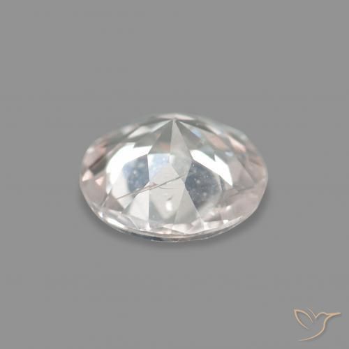 Morganite Gemstone in 4.7 mm Size for Sale, Morganite Stone in Very Light Pink Color