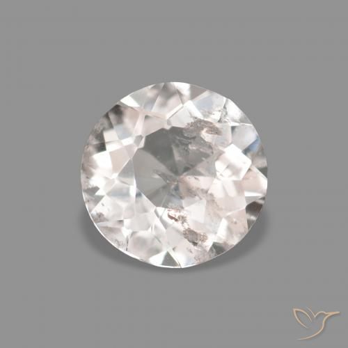 0.33ct Very Light Pink Morganite, Round, VS