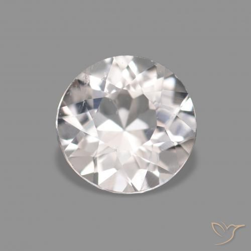 0.38ct Very Light Pink Morganite, Round, VS