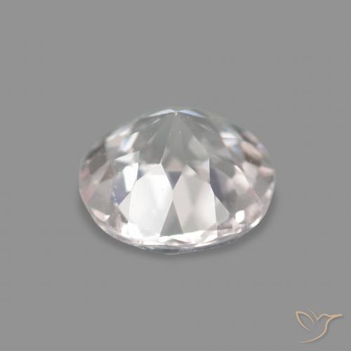Morganite Gemstone in 5 mm (calibrated) Size for Sale, Morganite Stone in Very Light Pink Color