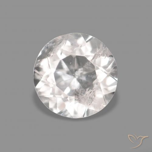 0.32ct Natural Very Light Pink Morganite, Round, VS