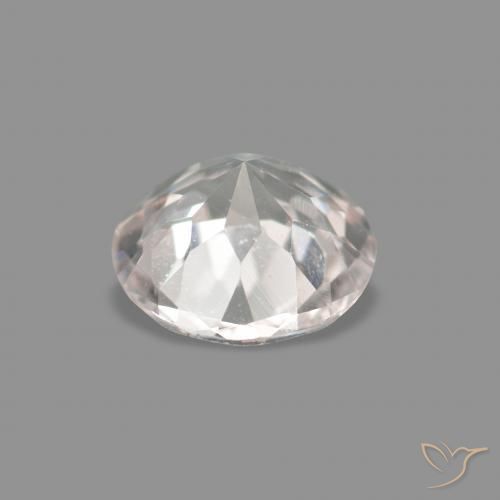 Morganite Gemstone in 4.7 mm Size for Sale, Morganite Stone in Very Light Pink Color