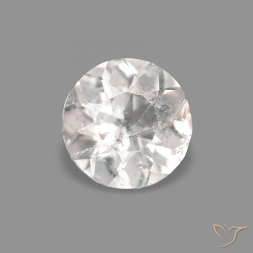 0.18ct Very Light Pink Morganite, Round, VS-SI