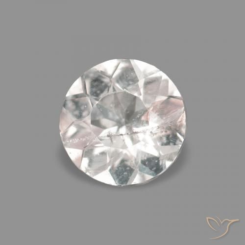 0.18 ct Pink Morganite Stone, Natural Morganite in Round Facet Shape for Sale