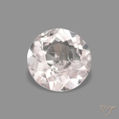 0.36ct Very Light Pink Morganite, Round, VS-SI