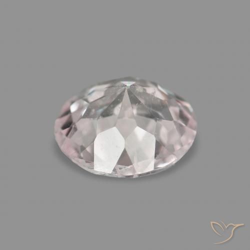 Morganite Gemstone in 5 mm (calibrated) Size for Sale, Morganite Stone in Very Light Pink Color