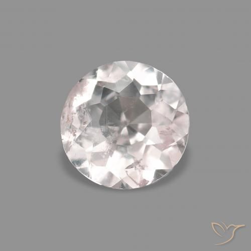 0.36ct Very Light Pink Morganite, Round, VS-SI