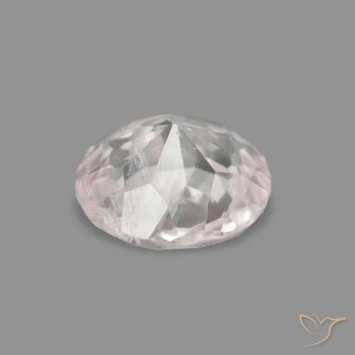 Morganite Gemstone in 5 mm (calibrated) Size for Sale, Morganite Stone in Very Light Pink Color