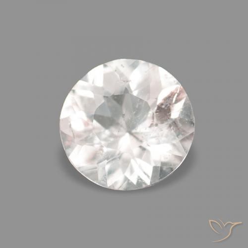 0.16 ct Pink Morganite Stone, Natural Morganite in Round Facet Shape for Sale