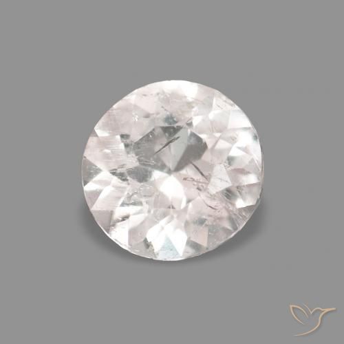 0.21 ct Pink Morganite Stone, Natural Morganite in Round Facet Shape for Sale